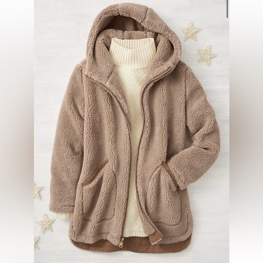 Coldwater Creek wind river sherpa fleece jacket